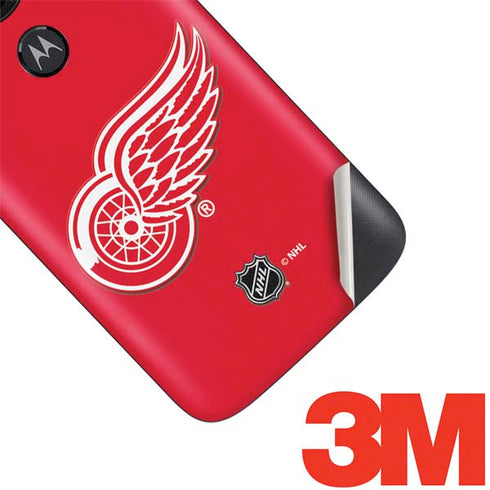 NHL Detroit Red Wings Solid Background Moto E5 Play Skin